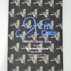 Xcite Cialis – 50 Tablets (25mg each)