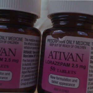 Ativan (Lorazepam 2.5mg) X 100 Tablets