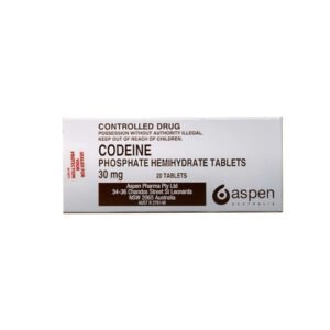 Codeine Phosphate 30mg X 20 Tablets