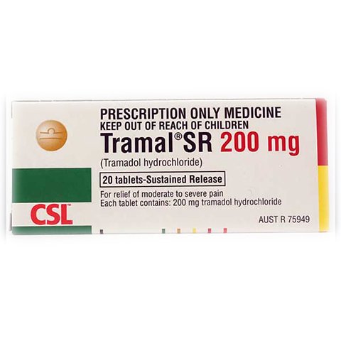 Tramadol 200mg X 20 Tablets